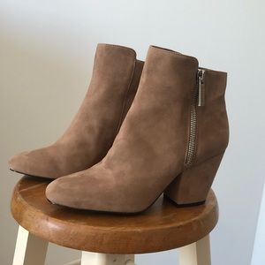 1. State Jacend Stone-Colored Booties